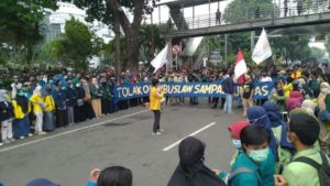 5000 mahasiswa kembali demo tolak omnibus law