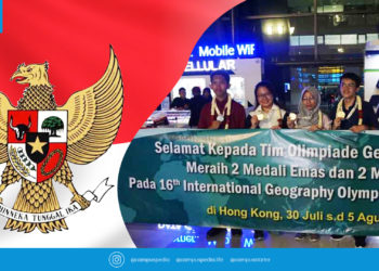 Hebat, Tim Olimpiade Geografi Indonesia Menduduki Top Country IGEO 2019