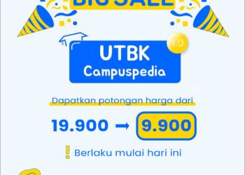 BIG SALE! Try Out UTBK 2021 Campuspedia telah dibuka. Yuk segera Daftarkan Dirimu!