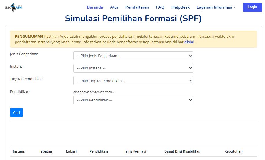 [UPDATE] Informasi BKN, Instansi Yang Terbanyak & Sepi Peminat Pada ...