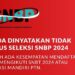 tampilan tidak lulus SNBP 2024