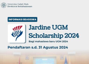 beasiswa S1 dan D4 Jardine UGM Scholarship 2024 sudah dibuka
